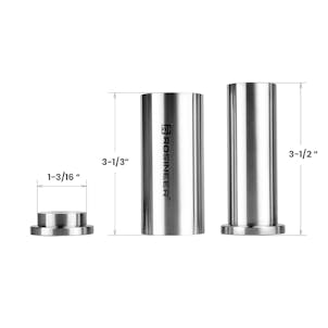 Photo of Rosineer Pre-Press Cylindrical Mold, Stainless Steel